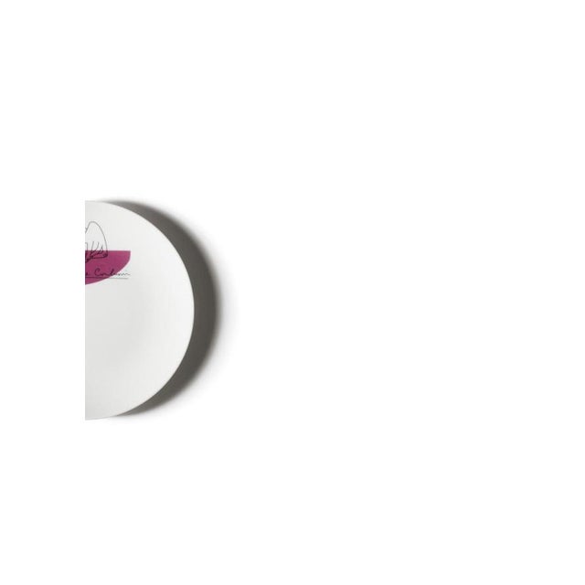 Service Prunier Dessert Plates by Le Corbusier for Cassina, Set of 2 For Sale - Image 6 of 14