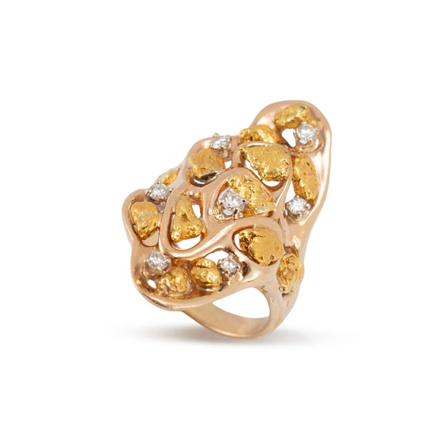 Brand: Orocal Gender: Ladies Metal Type: 14K Yellow Gold Ring Size: 8.5 Width: 1.25 inches by 19.50 mm Thick: 3.35 mm...