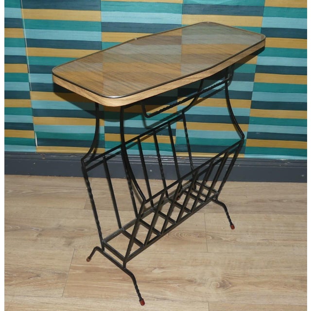 Metal Cast Iron Newspaper Stand, 1960s For Sale - Image 7 of 7