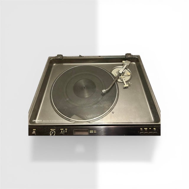 Optonica Vintage Turntable With Glass Dustcover For Sale - Image 4 of 5