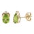 Peridot Pear Shape Studs, August Birthstone Studs for Woman - A Pair For Sale