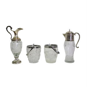 Glass Jugs, 1960s, Set of 4