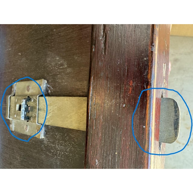 Chinese Qing Dynasty Period Middle 19th Century Sideboard Cabinet, Original Hardware and Patina, Three Drawers With Secrecy, Intriguing Lock For Sale - Image 11 of 12