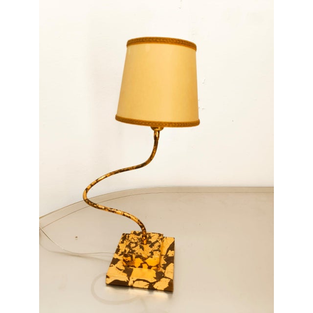 Adjustable Brass Lamp with Parchment For Sale - Image 11 of 18