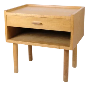 Bedside Table in Oak by Hans J. Wegner for Ry Møbelfabrik, 1960s