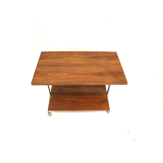 Mid-Century Modern Vintage Serving Trolley or TV Cabinet in Teak, 1960s For Sale - Image 3 of 6