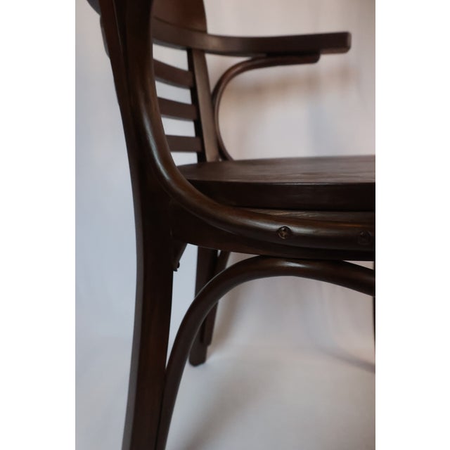 1950s Thonet Midcentury Bentwood Armchair c.1950s - Original Makers Mark For Sale - Image 5 of 12