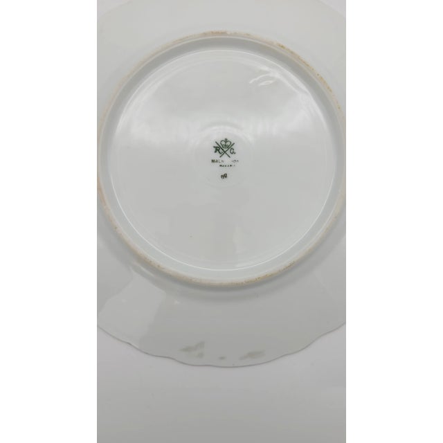 Green Antique Rosenthal Hand Painted Plate For Sale - Image 8 of 11