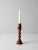 American Vintage Turned Wood Candlestick Holder For Sale - Image 3 of 9
