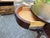 Vintage Ducan Phyfe Georgian Style Clover-Shaped Top Mahogany Pedestal Drum Side Table For Sale - Image 10 of 15
