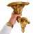 A Pair of Gold Gilded Wall Mounted Shelves For Sale