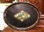 19th Century French Napoleon III Oval Tole Tray With Hand Painted Medallion For Sale - Image 9 of 9