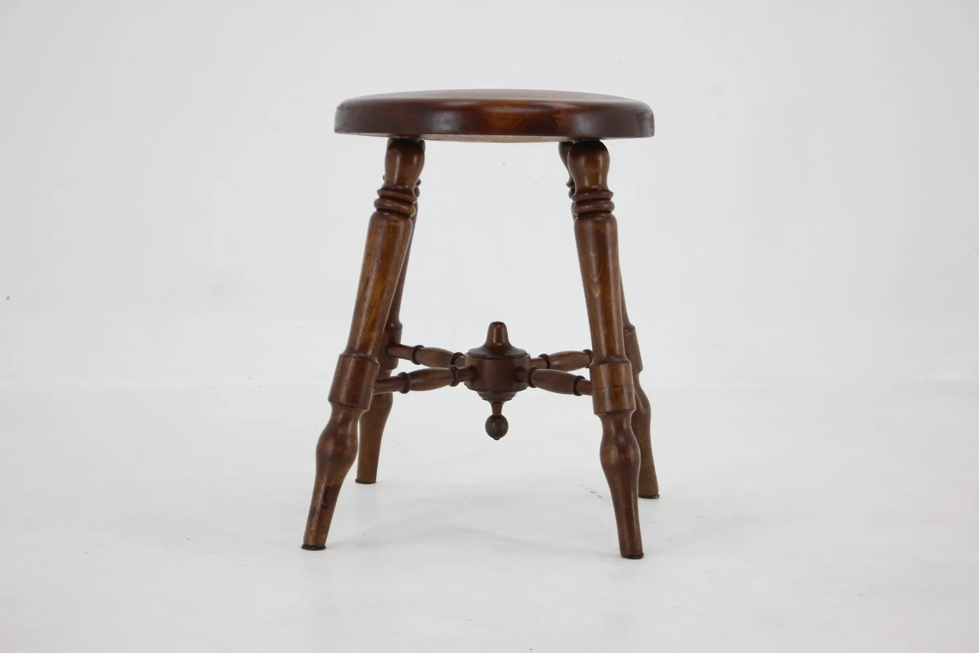 Wooden Stool, Czechoslovakia, 1940s | Chairish