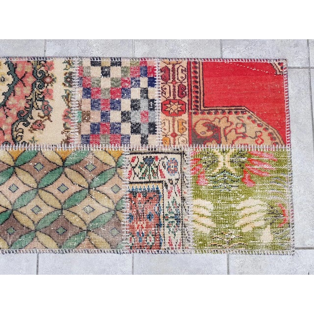 Vintage Oushak Antique Runner Rug For Sale - Image 10 of 10