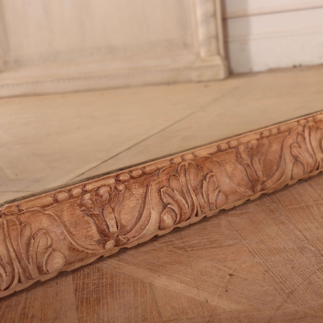 Italian Wall Mirror in Walnut, 1890s For Sale - Image 5 of 10