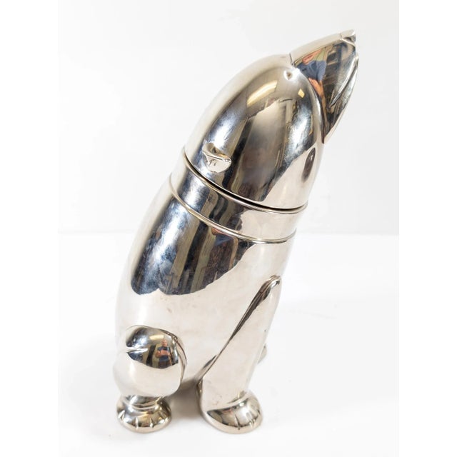 Mid 20th Century Mid-Century Modern Art Deco Style Chrome Polar Bear Cocktail Shaker For Sale - Image 5 of 12