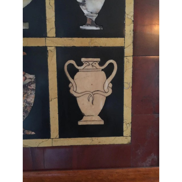 Mid 20th Century Pair of Mid 20th Century Specimen Marble Plaques of Differing Urns and Vases, Italian For Sale - Image 5 of 9