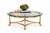 Metal Labarge Hollywood Regency Brass and Glass Hooved Feet Cocktail Table, Circa 1960s For Sale - Image 7 of 13