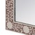 Spritely Home Accent Furniture Vivienne 16 in. W x 24 in. H Rectangular Bone Inlay Horizontal or Vertical Hanging Accent Wall Mirror, Rose Bone For Sale - Image 4 of 6