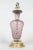 1940s Silver Leaf Infused Pink Murano Glass Lamp For Sale - Image 10 of 11
