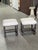 Pair of 19th Century English Oak Upholstered Stools For Sale - Image 4 of 6