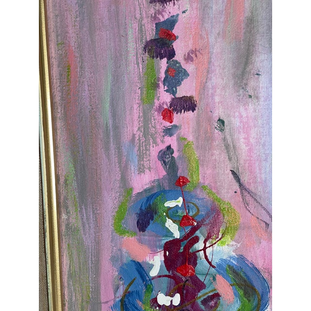 Abstract Painting on Canvas by Elia Pink Malca’s For Sale - Image 4 of 7