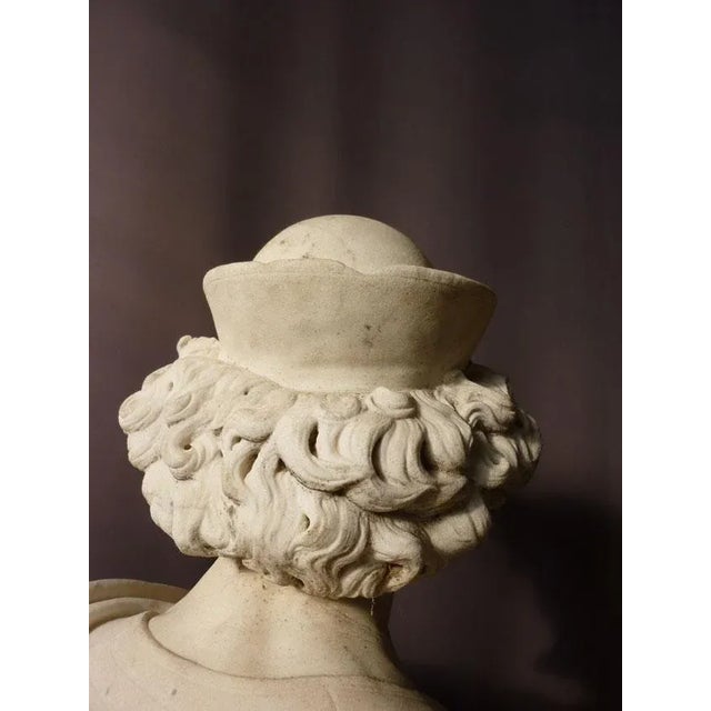 Antique Marble Sculpture by Benvenuti For Sale - Image 12 of 13