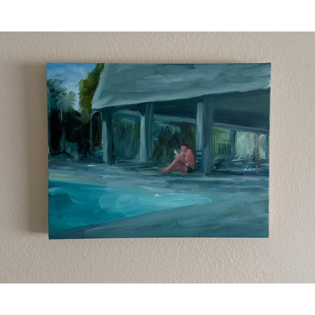 Contemporary Enjoying the Sun - Oil on Linen by Kory Alexander For Sale - Image 3 of 6