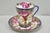 Antique Victorian Teacup & Saucer Cobalt Blue & Roses W/ Draped Gold Trim For Sale - Image 16 of 16