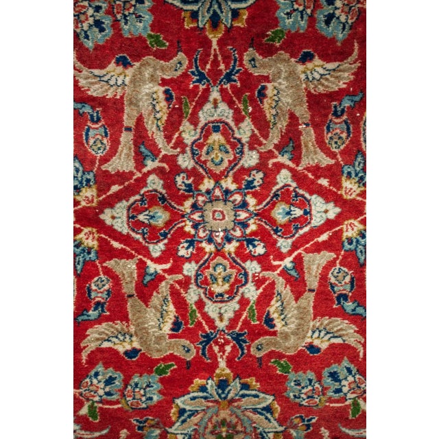 VIntage Middle Eastern Isfahan Rug For Sale - Image 7 of 11