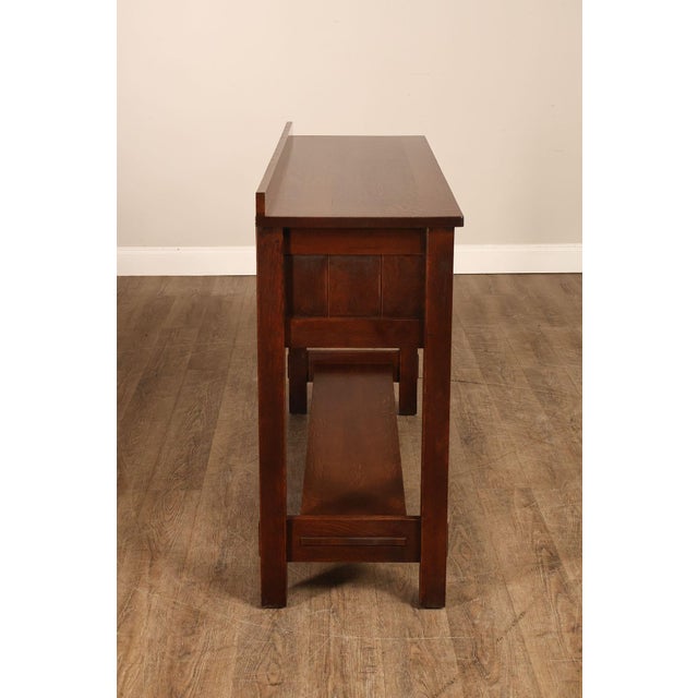 Stickley Mission Collection Oak Console Table Server For Sale - Image 15 of 18