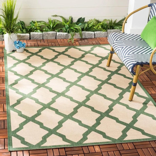 Beach House indoor outdoor rugs bring smart interior design to the patio, porch and backyard deck. These outdoor patio...