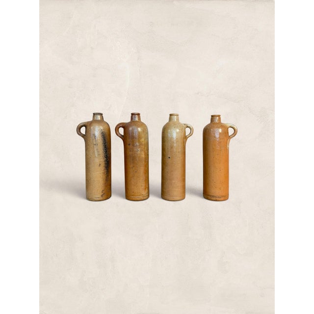 Set of Four Antique Stoneware Bottles For Sale In Tampa - Image 6 of 10