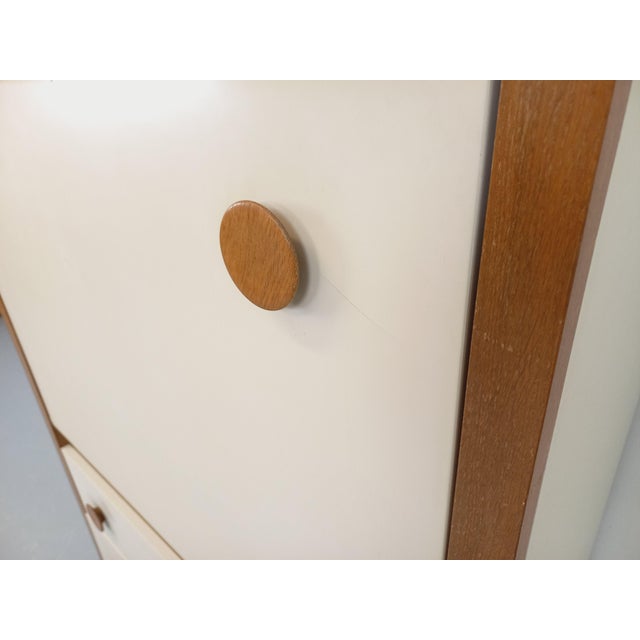 Vintage Secretaire in Oak, 1970s For Sale - Image 13 of 18