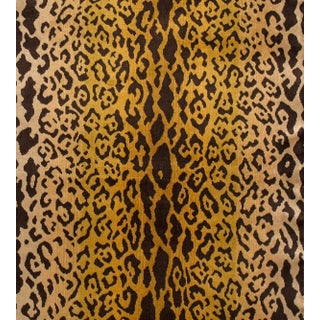 The House of Scalamandré Leopardo Fabric, Ivory, Gold & Black For Sale