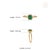 14k Yellow Gold Emerald Diamond Modern Proposal Ring in 14k Yellow Gold Size 8 For Sale - Image 12 of 18