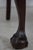 Vintage Dolphin Carved Back Clawfoot Mahogany Settee For Sale - Image 15 of 18
