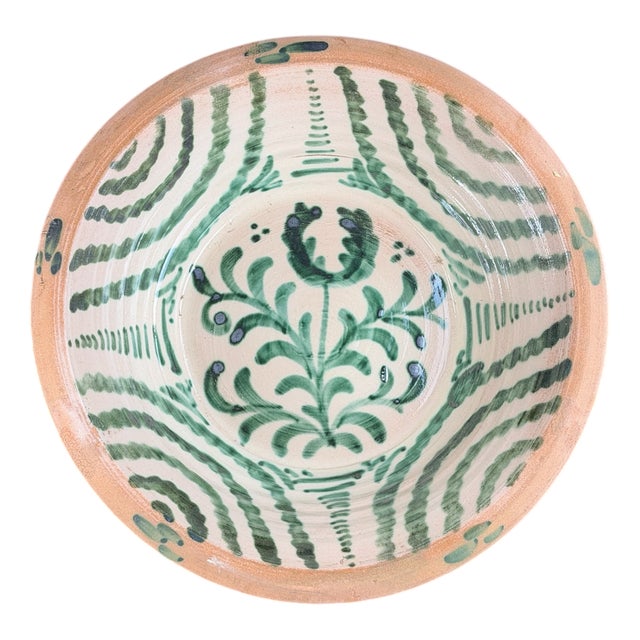 Large Fajalauza Ceramic Bowl, Lebrillo, Spain For Sale