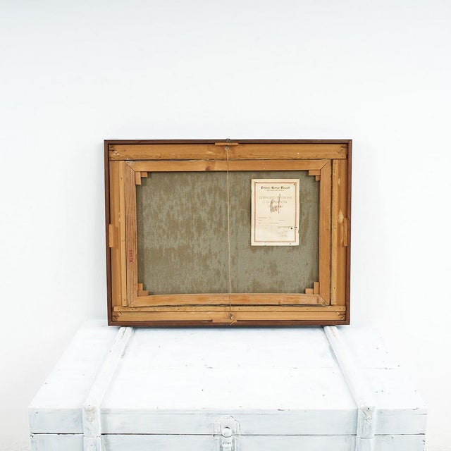 1920s Renzo Piccoli, Marine Landscape, 1920s, Oil on Canvas For Sale - Image 5 of 7