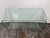 2020s Orren Ellis Waterfall Glass Console Table For Sale - Image 5 of 12