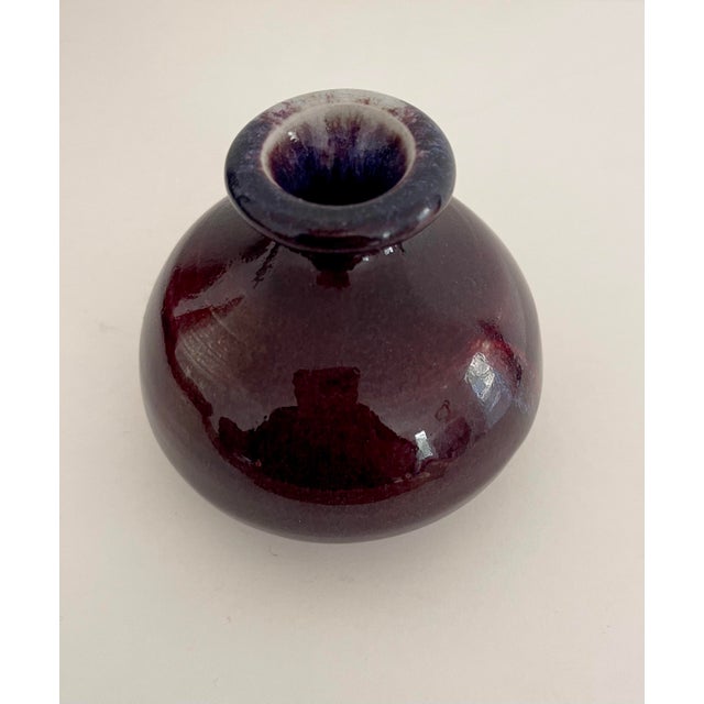 Art Deco Ceramic Glazed Bud Vase For Sale - Image 3 of 4