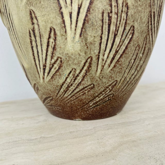 Vintage West German Vase with Horse Decor from Scheurich, 1970s, in Good conditions. Designed 1970 to 1979