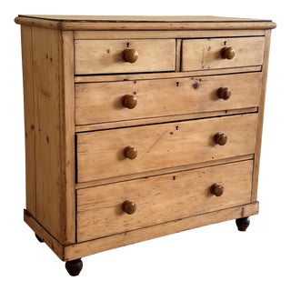 19th Century Antique English Pine Dresser For Sale