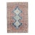 Zabihi Collection Ink Blue Antique Persian Senneh Rug - 3'7" x 4'10" For Sale