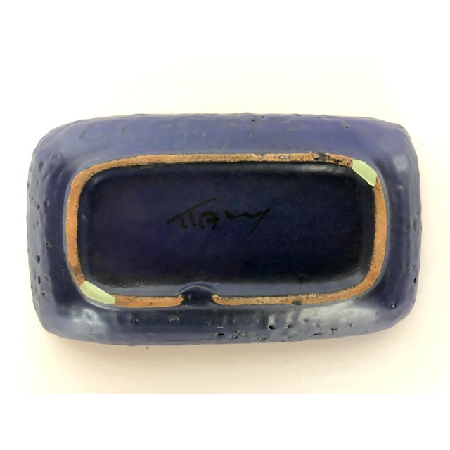 Mid-Century Modern Mid Century Italian Pottery Ashtray For Sale - Image 3 of 5