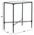 Modern Isabellina Metal Accent Table in Black with Glass Top For Sale - Image 3 of 8