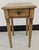 Contemporary Antiqued Painted Single Drawer Side Table or Candle Stand For Sale - Image 4 of 9