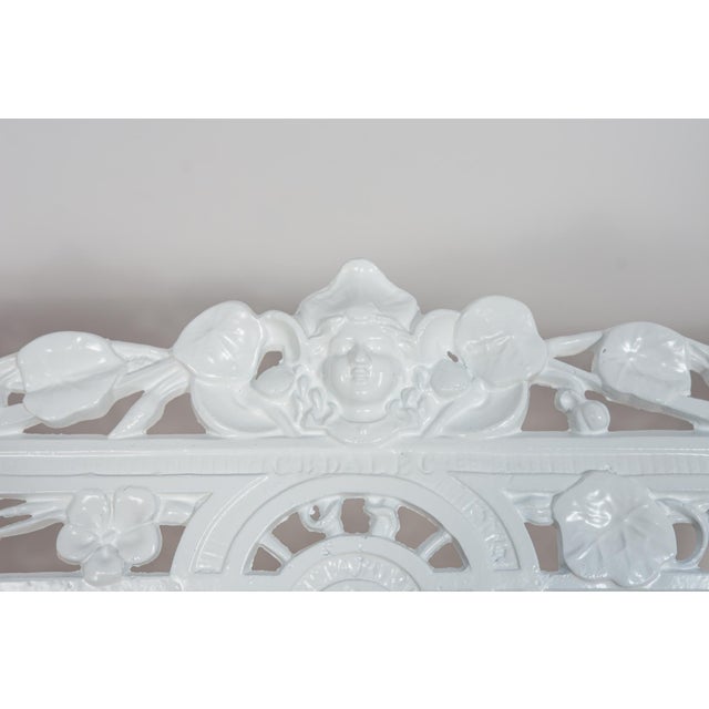 1950s Victorian Aluminium Garden Bench, United Kingdom, 1950s For Sale - Image 5 of 14