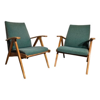 Mid-Century Armchairs, Set of 2 For Sale