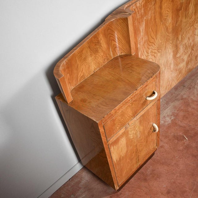 Art Deco Headboard and Bedside Tables, Set of 2 For Sale - Image 11 of 18